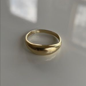 Mejuri thin dome ring, 14K